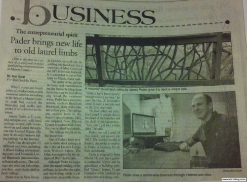 Wood Railing Entrepreneur