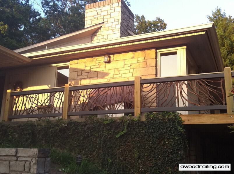 Rustic Deck Handrail