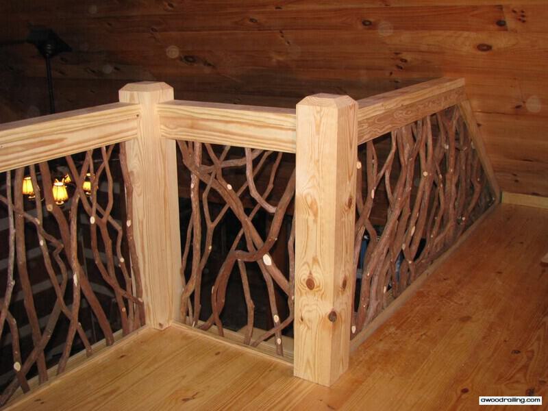 Interior Twig Railing