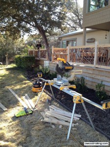 for easier work, keep saw station nearby