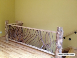 Best rustic branch railing in Franklin, NC, featuring a variety of designs, including rustic railing for landings, showcasing the charm and character of the area.