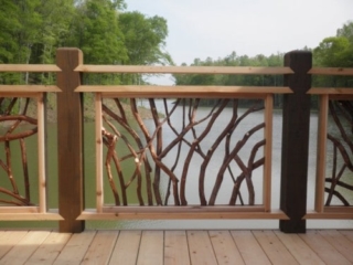 Lewisville, NC Custom Wood Railing