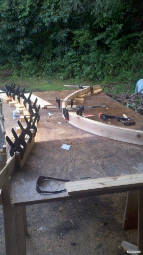 Final Jigs for Curved Railing