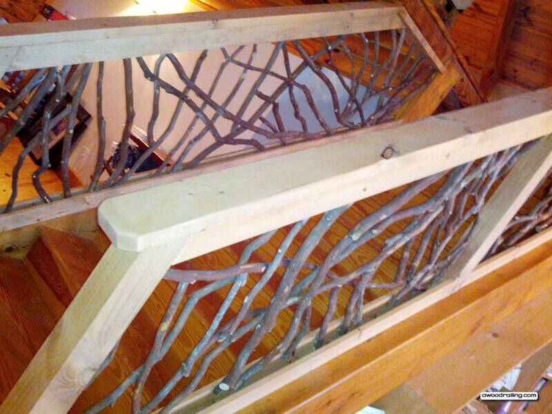 Rustic Stair Railing Interior