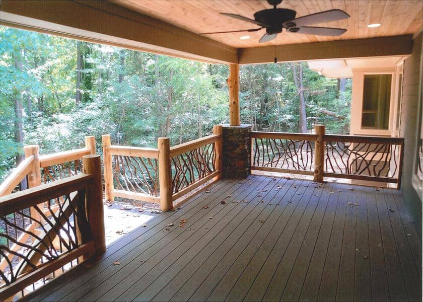 Cedar Deck Railing Posts