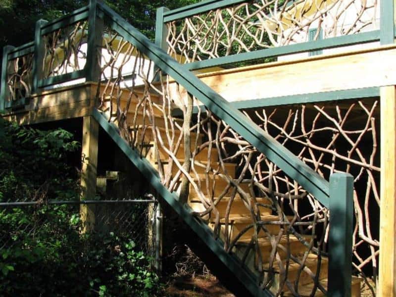 Mountain Laurel Handrail: Wood Railings, Decks, Stairs