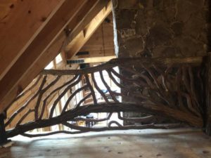 Log Railing - Mountain Laurel Handrails