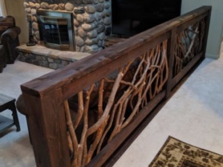Louisville, KY Branch Railing Living Room Divider