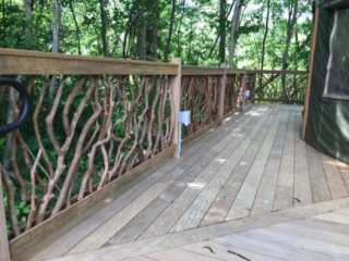 Mountain Laurel Handrails Yurt