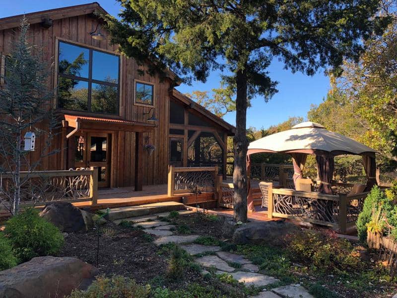 Artistic Railings on Rustic Chic Oklahoma Home