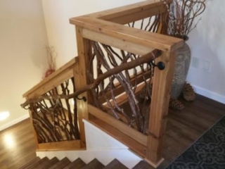 Lake Tahoe, CA Rustic Elegance Staircase Perfect
