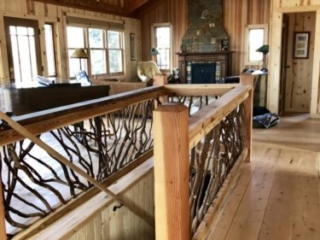 Timber Truss Loft Guardrail