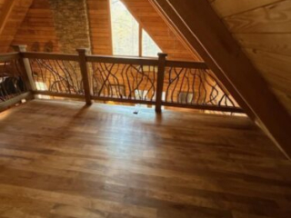 Gainesville GA, Top Loft Balcony View Showing Off Handrails In The Sunlight