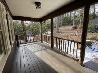 Porch in Blowing Rock, NC before Mountain Laurel Handrail installation
