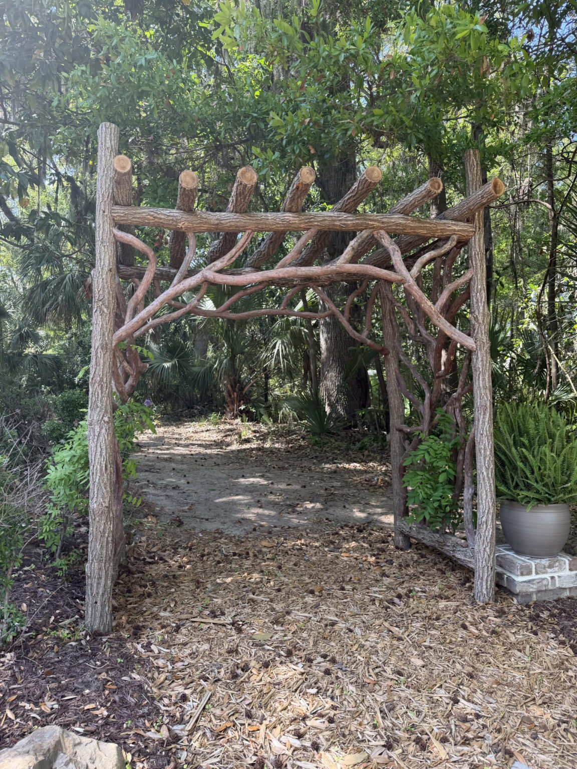 Locust Laurel Rustic Arbor