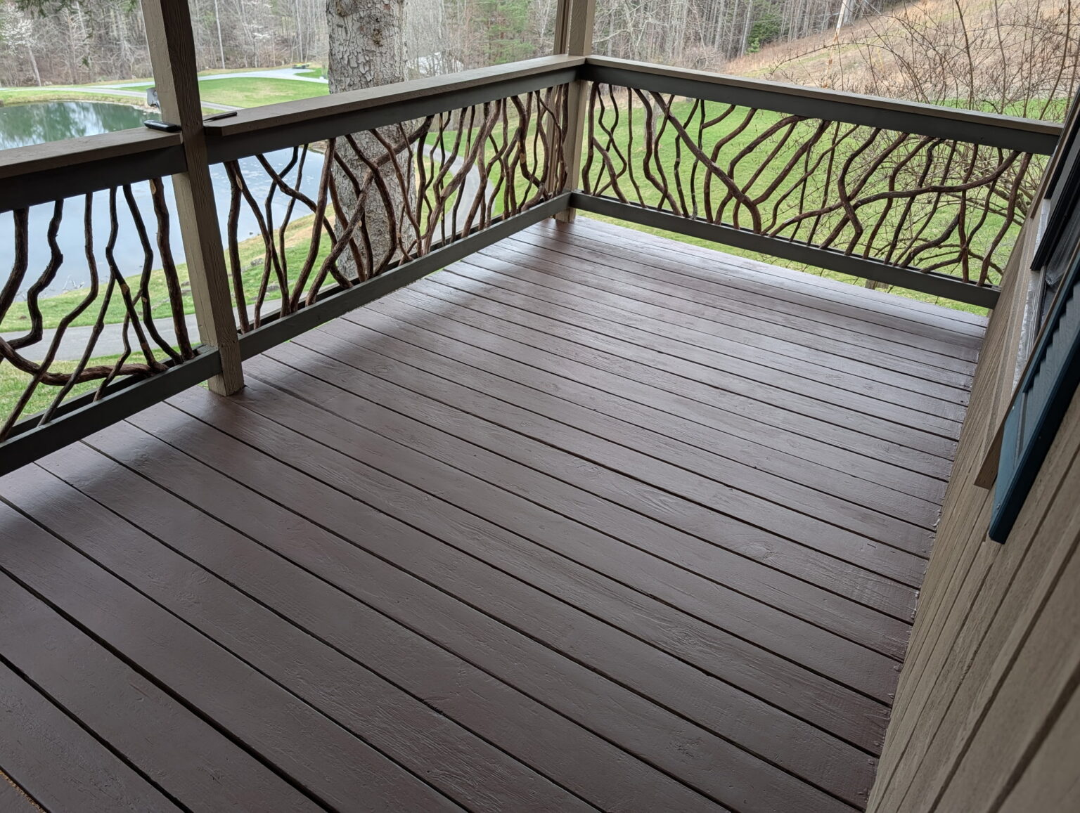Roan Mountain TN Custom Wood Railing