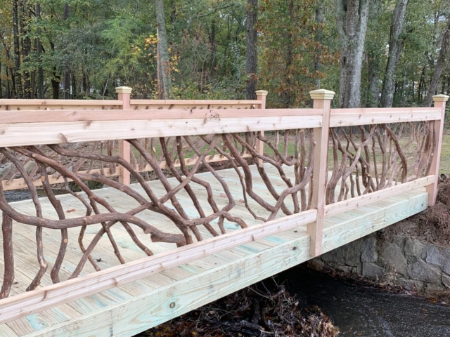 Loganville GA Bridge Wood Railing