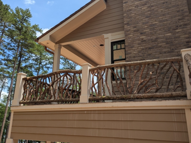 Toccoa GA Front Wood Railing
