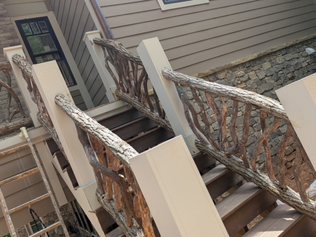 Toccoa GA Wood Stair Railing