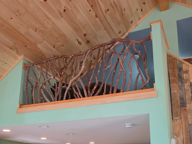 Oley PA Wooden Balcony Rail