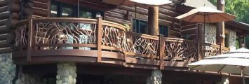 Curved Wooden Railings