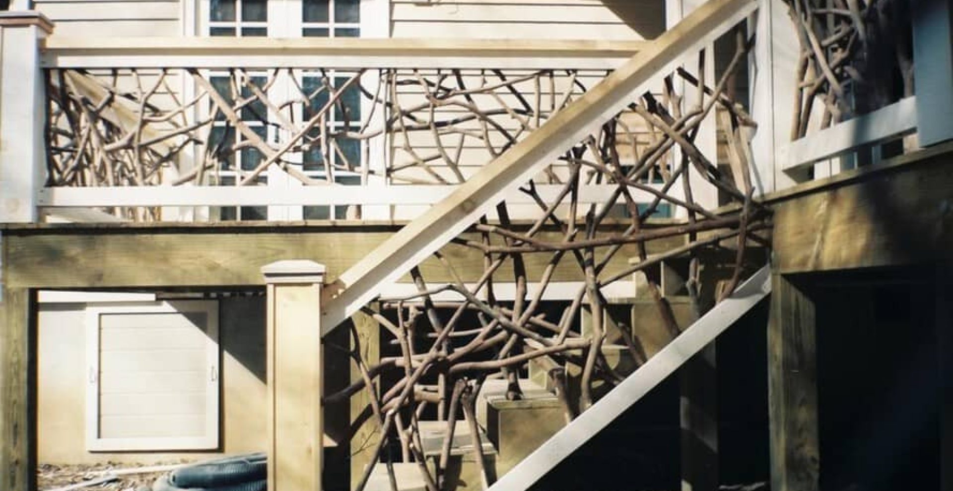 deck stairs railing
