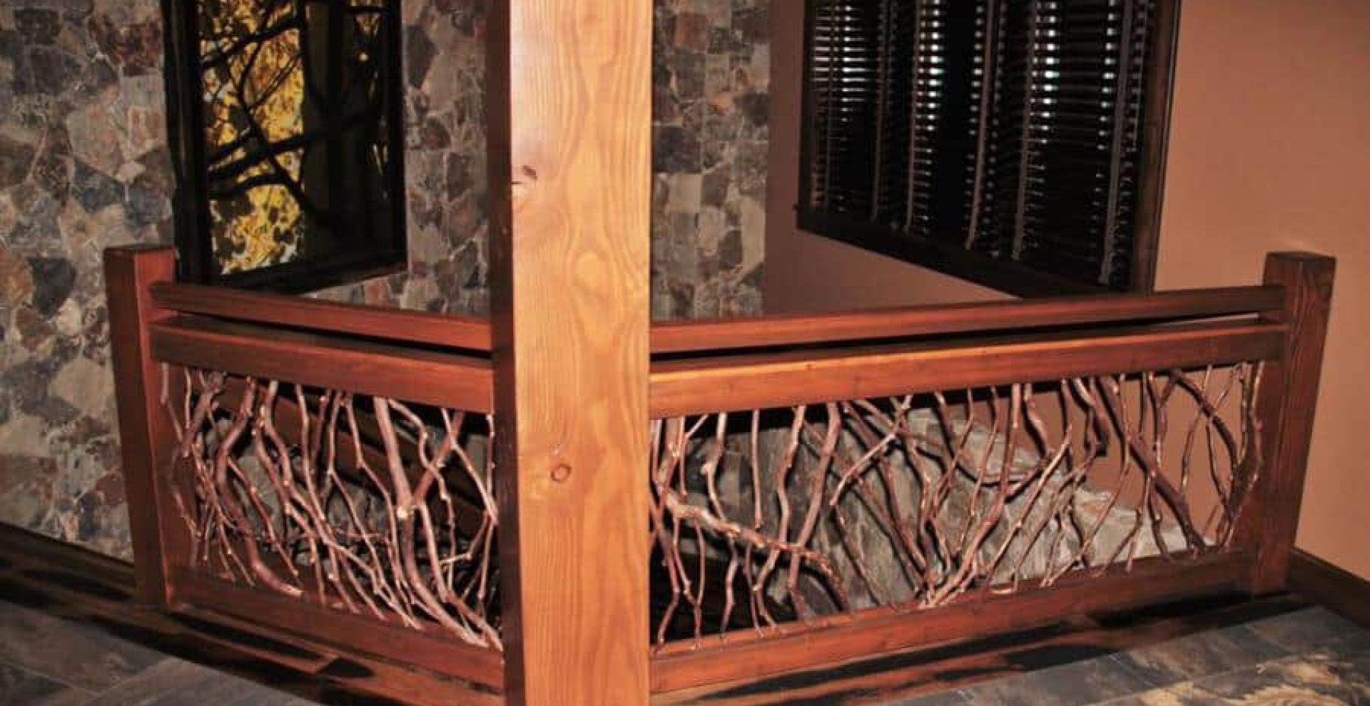 Wooden Stair Handrail