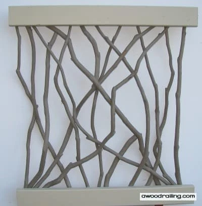 Highlands, NC Railing Section with Painted Branches
