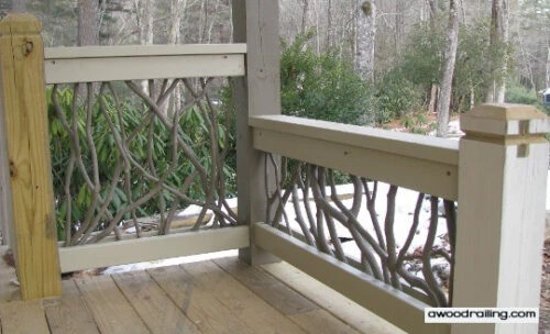 wood exterior railings