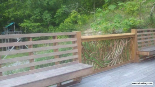 Picture Of Deck Railing Bench