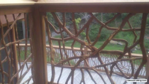 Wood Deck Railing Picture