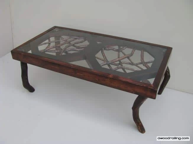 Dark Stained Mountain Laurel Coffee Table