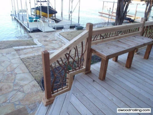 Granbury, TX Deck Stairs Railing