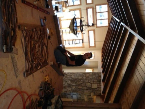 Curved Balcony Handrail Installed In Atlanta