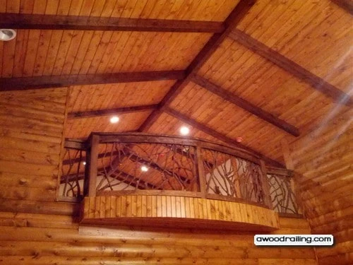 Lake Lanier, GA Curved Balcony Handrail