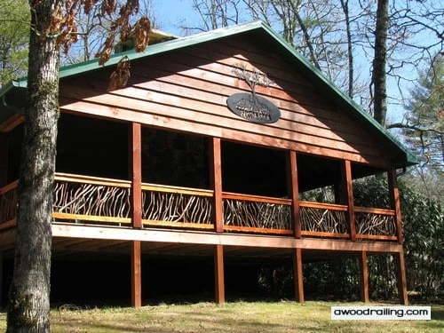 Highlands, NC Wood Railings Installed On Nc Home