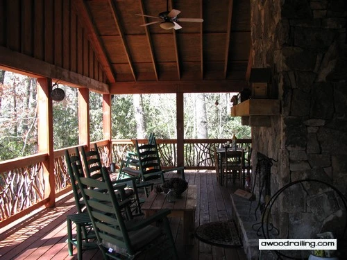 Rustic Porch Railing