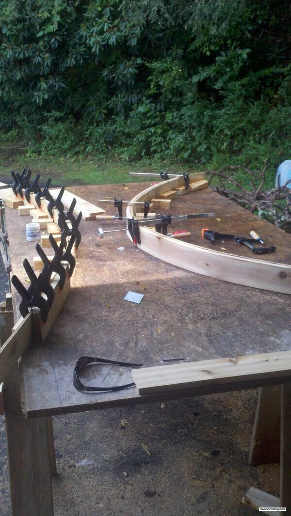 Final Jigs for Curved Railing
