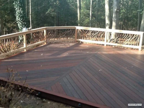 Deck Railing In The Delaware Sun