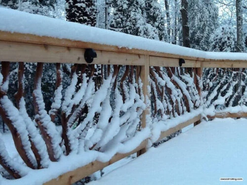 Rehoboth Beach, DE Winter Wonderland Wood Railing