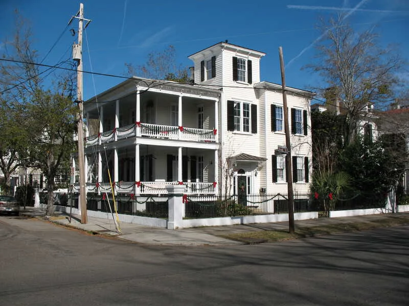 Charleston SC home featuring a picturesque widow's walk