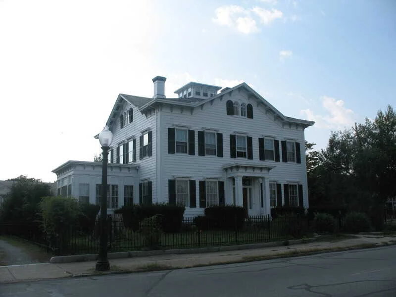 New Bedford, Mass home featuring a classic widow's walk