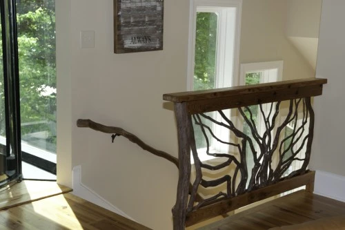 Sunburst Style Branch Handrail