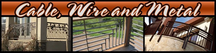 A collection of cable wire metal railings showcasing modern designs with sleek lines and minimalistic aesthetics, exemplifying innovative outdoor railing solutions.