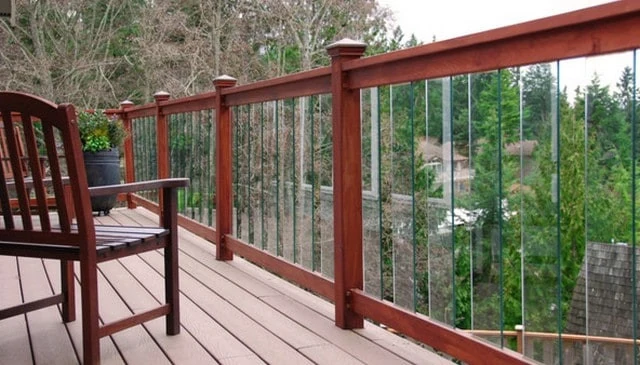 A collection of glass balusters available as stock items in home improvement stores, designed to drastically enhance the appearance of decks.