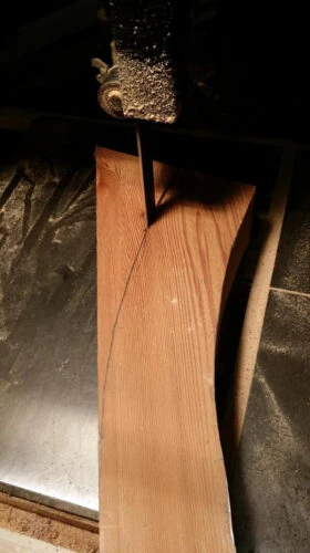 Starting The Bandsaw Cut