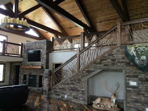 Forman, ND Lodge Balcony And Stair Railing
