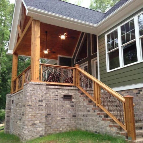 Charlotte, NC Wood Railing