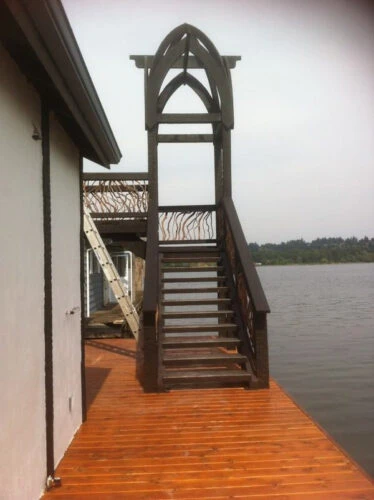 Boat Dock Branch Railing