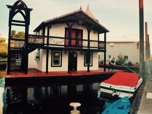 House Boat Timber Frame Handrail